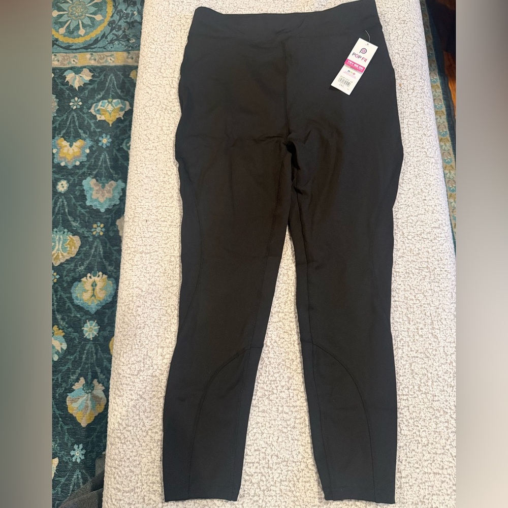 POP Fit‎ Black Leggings – Size 2XL – High Waist Pocket Leggings – NWT